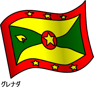 グレナダの国旗のイラスト画像2