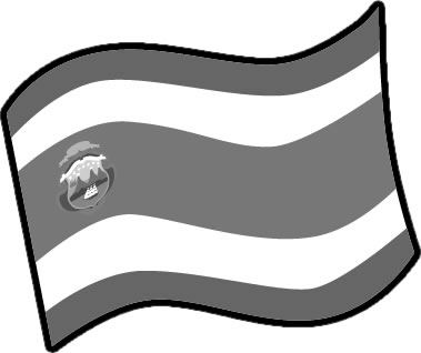 コスタリカの国旗のイラスト画像4