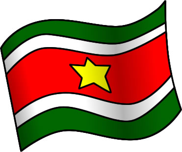 スリナムの国旗のイラスト画像1