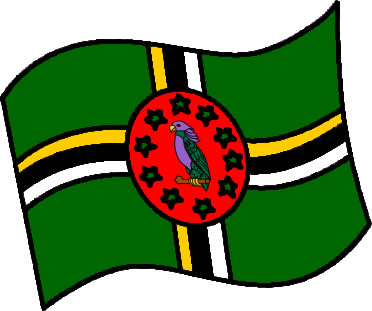 ドミニカ国の国旗のイラスト画像6