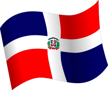 ドミニカ共和国の国旗のイラスト画像5