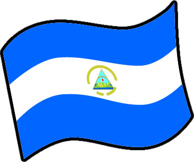 ニカラグアの国旗のイラスト画像3