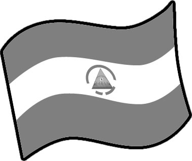 ニカラグアの国旗のイラスト画像4