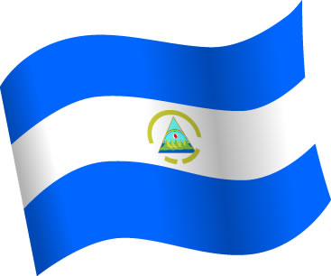ニカラグアの国旗のイラスト画像5