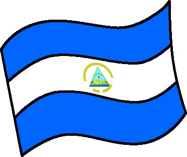 ニカラグアの国旗のイラスト画像6