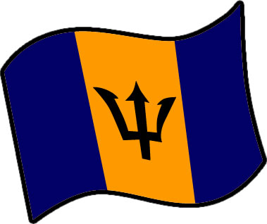 バルバドスの国旗のイラスト画像3