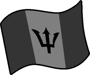 バルバドスの国旗のイラスト画像4