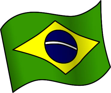 ブラジルの国旗のイラスト画像1