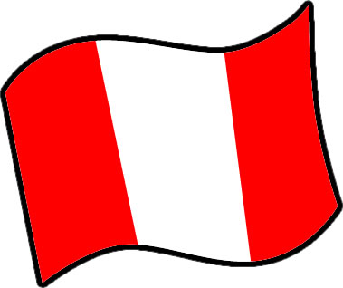 ペルーの国旗のイラスト画像3