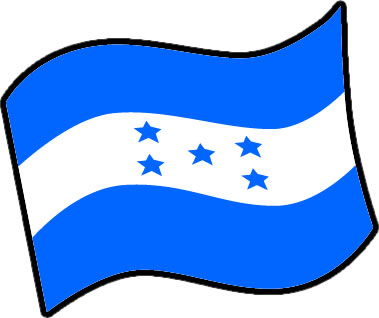 ホンジュラスの国旗のイラスト画像3