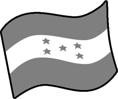 ホンジュラスの国旗のイラスト画像4