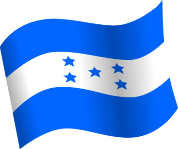 ホンジュラスの国旗のイラスト画像5