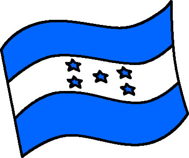 ホンジュラスの国旗のイラスト画像6