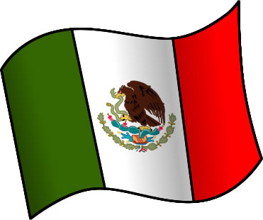 メキシコの国旗のイラスト画像1