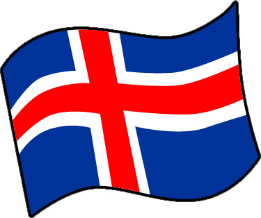 アイスランドの国旗のイラスト画像3