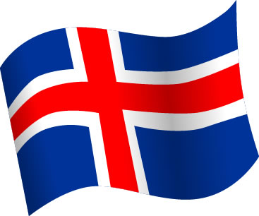 アイスランドの国旗のイラスト画像5
