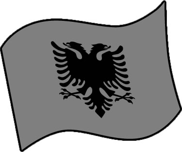 アルバニアの国旗のイラスト画像4