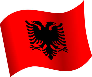 アルバニアの国旗のイラスト フリーイラスト素材 変な絵 Net