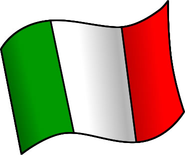イタリアの国旗のイラスト画像1