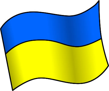ウクライナの国旗のイラスト画像1