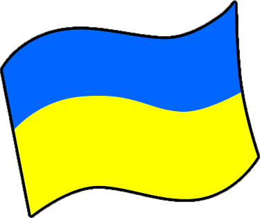 ウクライナの国旗のイラスト画像3