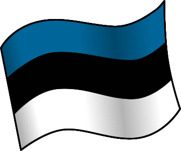 エストニアの国旗のイラスト画像1