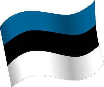 エストニアの国旗のイラスト画像5