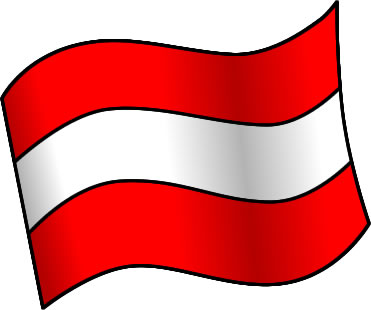 オーストリアの国旗のイラスト画像1