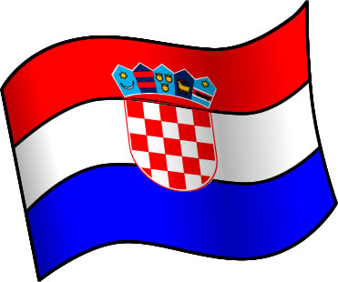 クロアチアの国旗のイラスト画像1