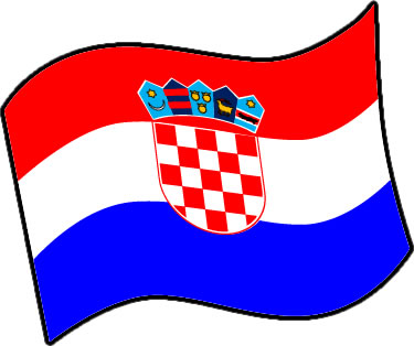 クロアチアの国旗のイラスト画像3