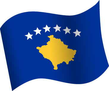 コソボの国旗のイラスト画像5