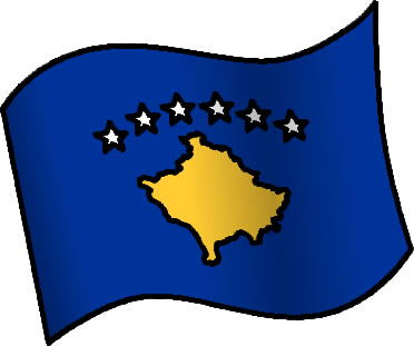 コソボの国旗のイラスト画像6