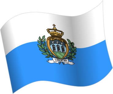 サンマリノの国旗のイラスト画像5