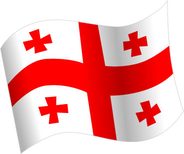 ジョージアの国旗のイラスト画像5