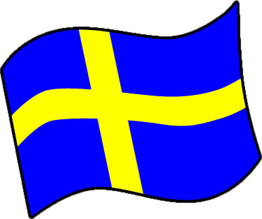 スウェーデンの国旗のイラスト画像3