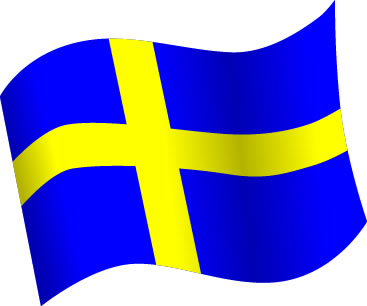 スウェーデンの国旗のイラスト画像5