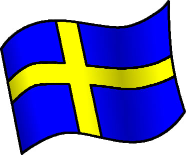 スウェーデンの国旗のイラスト画像6