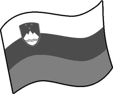 スロベニアの国旗のイラスト画像4
