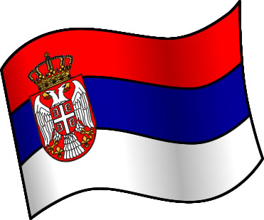 セルビアの国旗のイラスト画像1