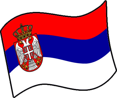 セルビアの国旗のイラスト画像3