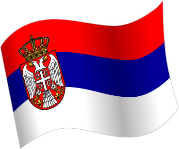 セルビアの国旗のイラスト画像5