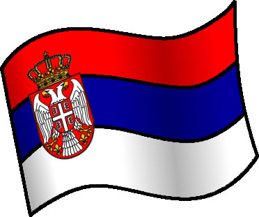 セルビアの国旗のイラスト画像6