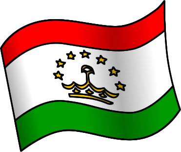 タジキスタンの国旗のイラスト画像1