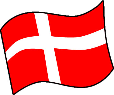 デンマークの国旗のイラスト画像3
