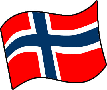 ノルウェーの国旗のイラスト画像3
