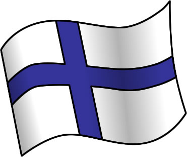 フィンランドの国旗のイラスト画像1