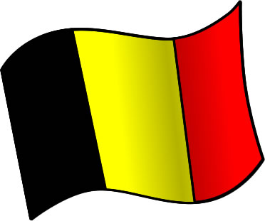 ベルギーの国旗のイラスト画像1