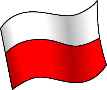 ポーランドの国旗のイラスト画像1