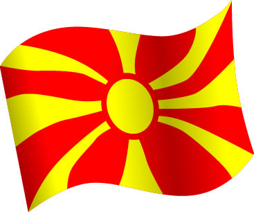 北マケドニアの国旗のイラスト画像5