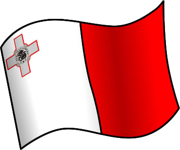 マルタの国旗のイラスト画像1